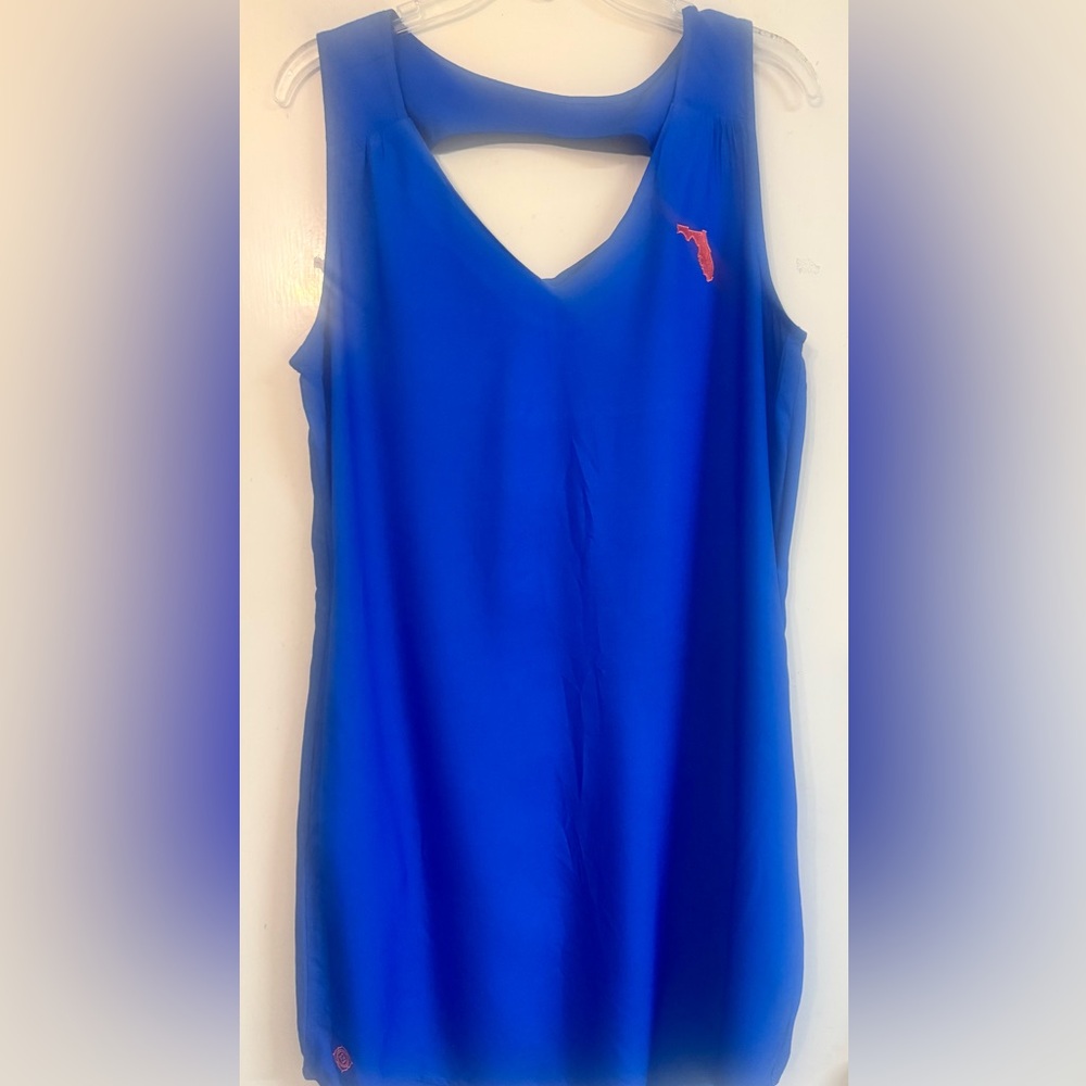 Chic Royal Blue Sleeveless dress